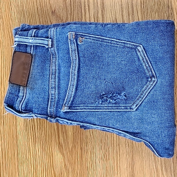 MADEWELL CALI DENIM-BOOT 23x25 FADED DISTRESSED PRE-OWNED GIRLS DENIM JEANS - Picture 2 of 7